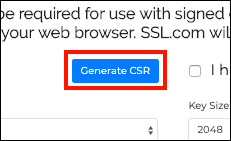 Generate CSR