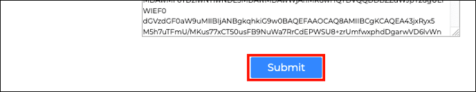 Submit button