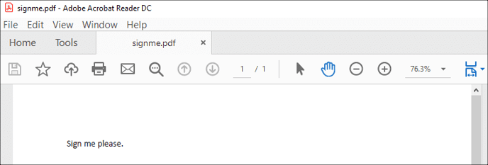 Open PDF file